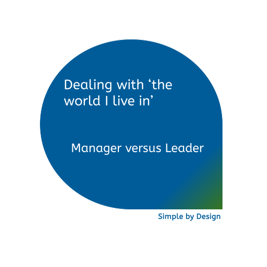 Dealing with the world I live in